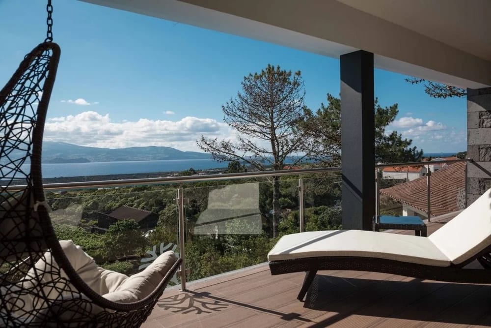 Ocean-facing balcony